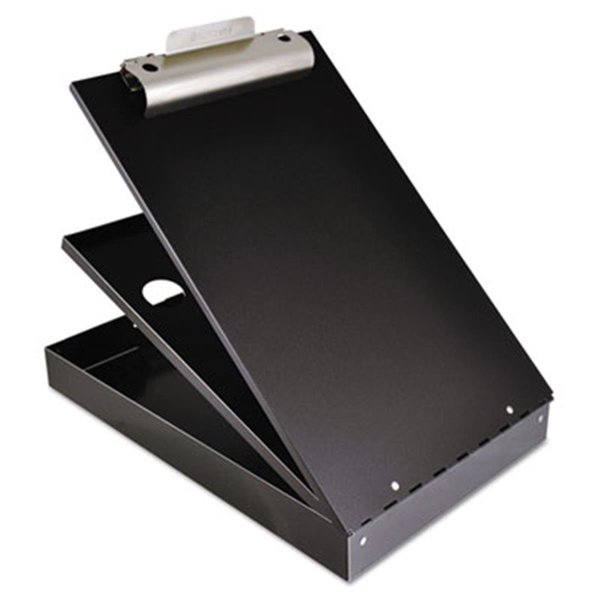 Saunders Manufacturing Co Inc Saunders 21117 Cruiser Mate Aluminum Storage Clipboard; 1 in. Capacity; Holds 8.5 x 12; Black 21117